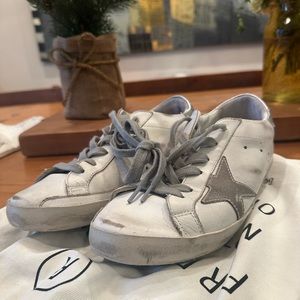 Golden Goose Silver Superstar Sneakers